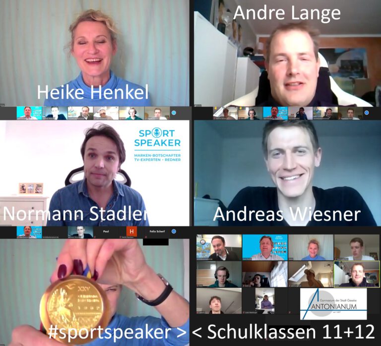 Online-Talk im Gymnasium: Schüler treffen Olympiasieger